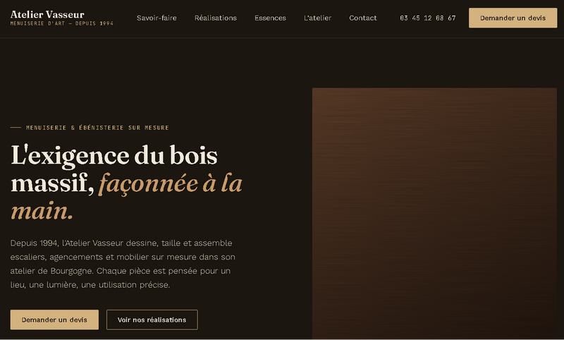 Menuiserie Bois Noble